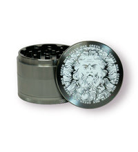 Green Man Gray 4-Piece Aluminum Grinder, 2.5"