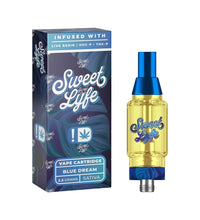 Sweet Lyfe 2.5ml Vape Cartridges Infused with Live Resin HHC-P+THC-P - Blue Dream - Sativa