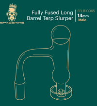 Space King Fully Fused Long Barrel Terp Slurper