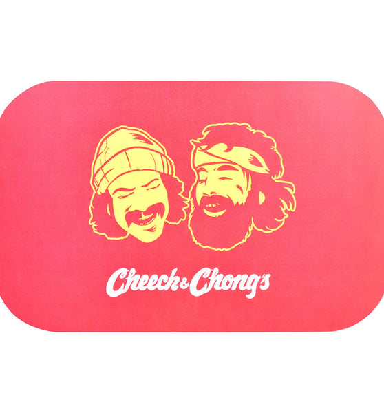 Cheech & Chong x Pulsar Magnetic Rolling Tray Lid - Red Faces / 11"x7"