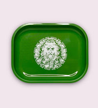 Green Man Metal Rolling Tray, 7” x 5.5”