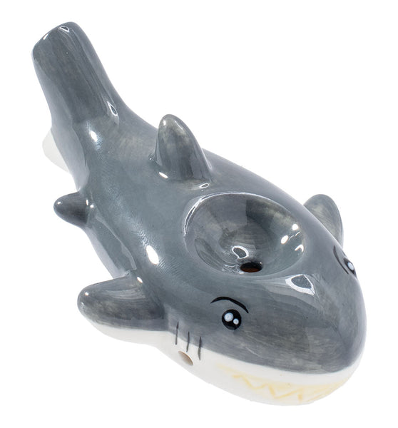 Wacky Bowlz Shark Ceramic Pipe - 3.75"