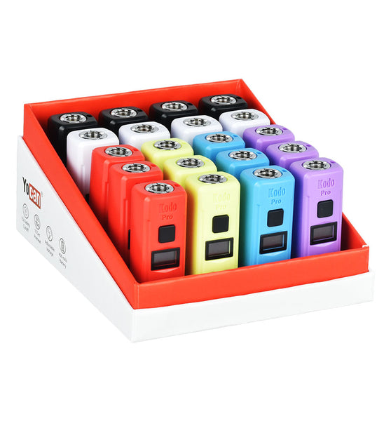 Yocan Kodo Pro 510 Box Mod | 400mAh | Assorted Colors | 20pc Display