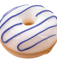 LA Pipes "Frosted Donut" Glass Pipe