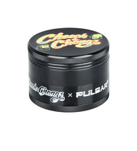 Cheech & Chong's x Pulsar Metal Grinder - Black / 4pc / 2.5" 6pcs