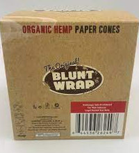 Orginal Blunt Wrap Organic Hemp Cones King Size 30pc