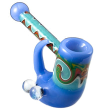 Crush Fang Bub Pipe w/Dual Galaxy Marbles (Various Colors)