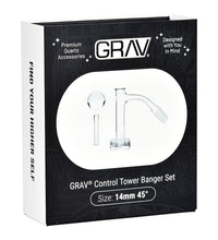 GRAV Control Tower Quartz Banger Set | 3pc | 14mm M