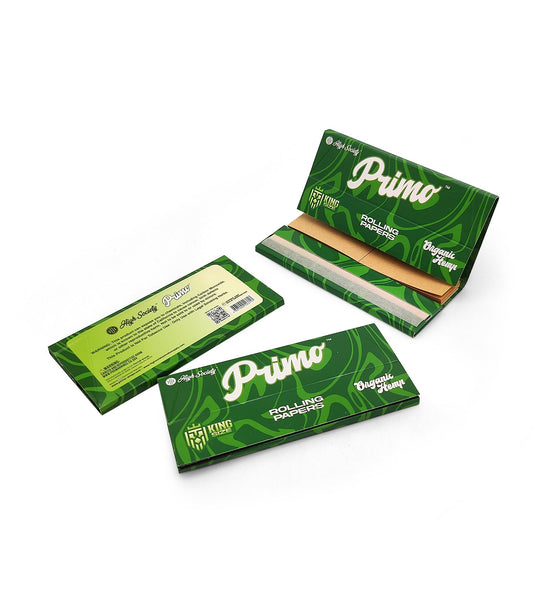 High Society - Primo Organic Hemp Rolling Papers w/ Crutches - King Size - (1) Booklet