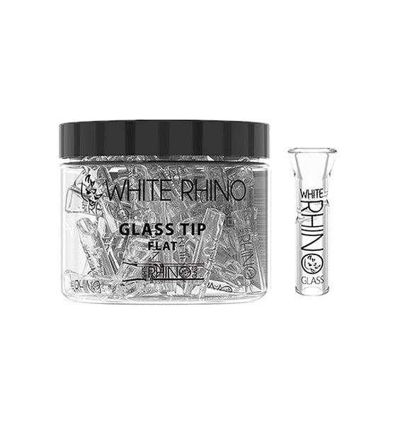 White Rhino Glass Tip | 50pc Jar