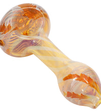 LA Pipes Twisty Cane Spoon Glass Pipe (Various Colors)