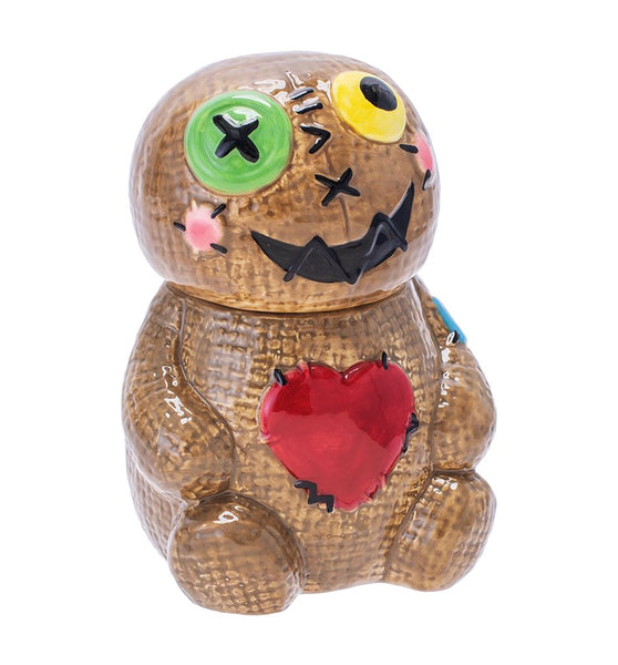 Fujima Voodoo Doll Ceramic Stash Jar - 4.5"