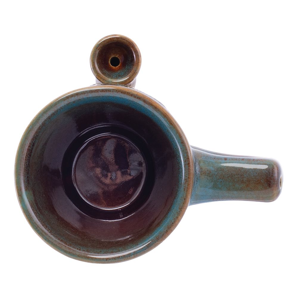Glazed & Dazed Leaf Pipe Mug - 8oz / Blue