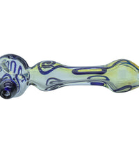 LA Pipes "Painted Warrior Spoon" Glass Pipe