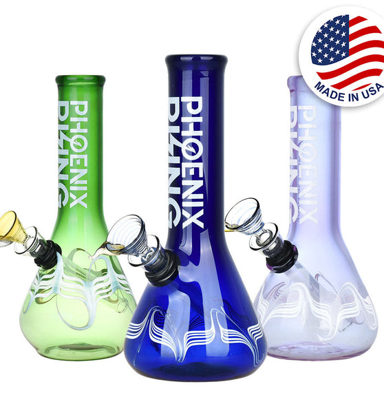 Phoenix Rising Beaker Base Water Pipe - 7"