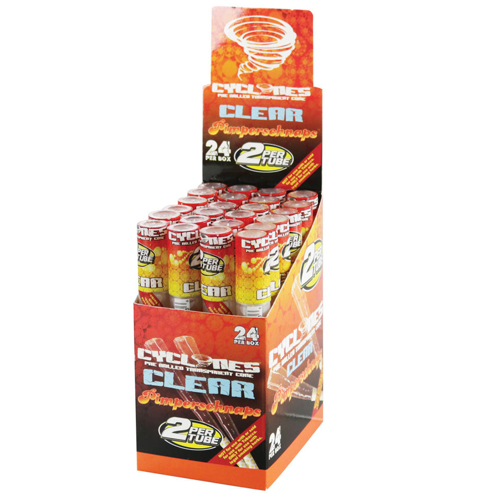 Cyclone Pre-Rolled Clear Cigar Tube 24pk