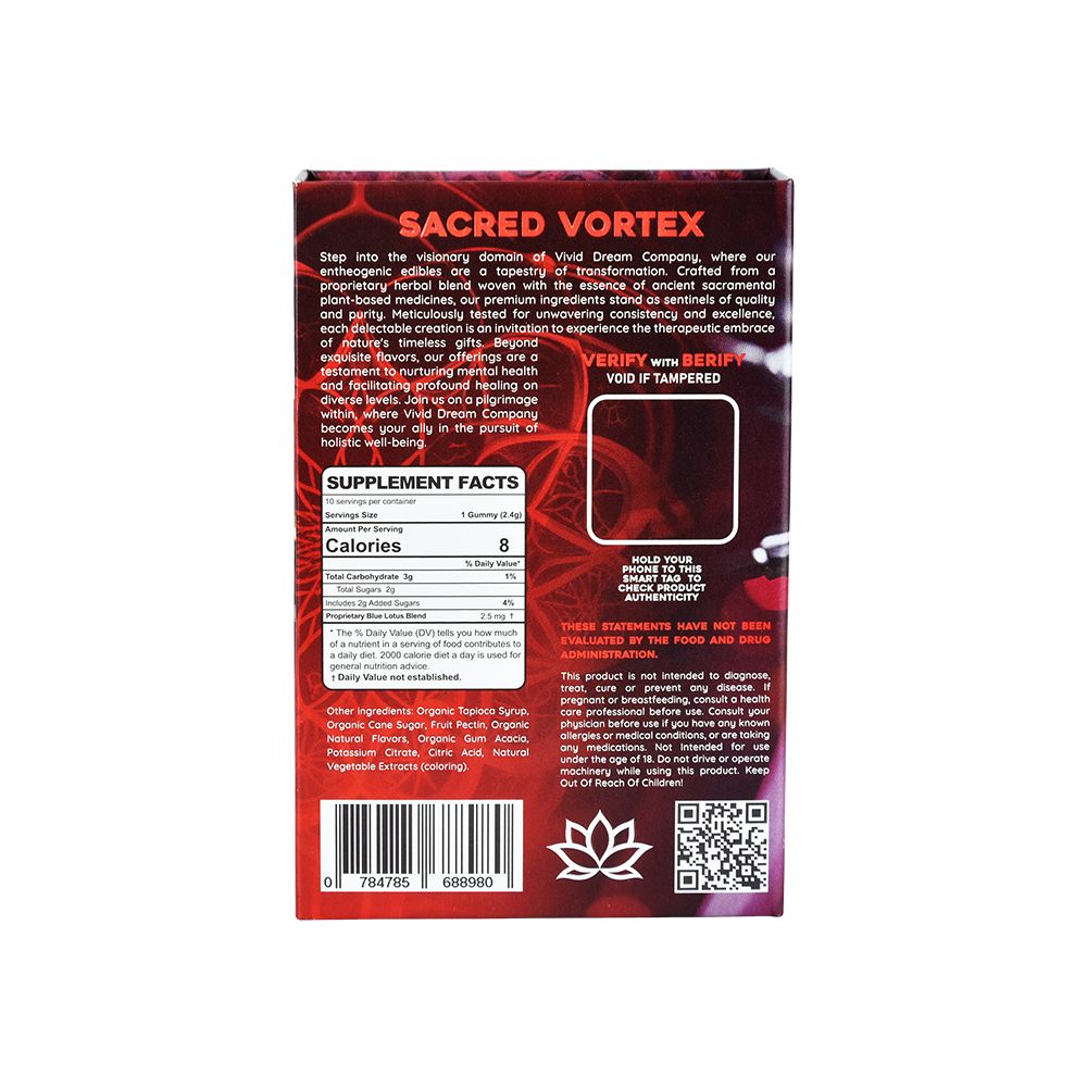 Vivid Mad Honey Blue Lotus Gummies | 25mg | 10pc | 12pk