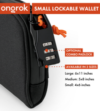 Ongrok Carbon-lined Wallets with Combination Lock V 2.0 | 3" Sizes (Small, Medium, Large)