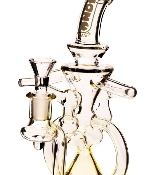 Daze Glass - 9" Fumed Glass Water Pipe Recycler w/ Perc