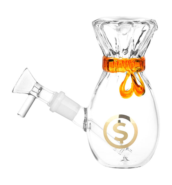 Money Bag Glass Bubbler - 5" / 14mm F