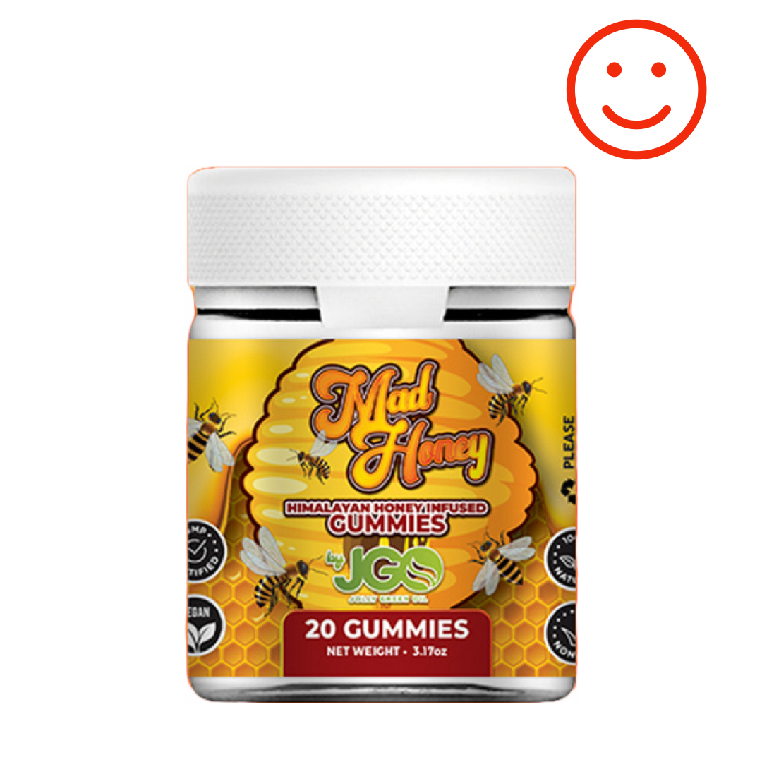JGO Mad Honey Infused Gummies, 10000 mg, 20 ct