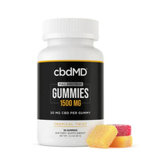 CbdMD Full Spectrum CBD Gummies - Tropical Mix