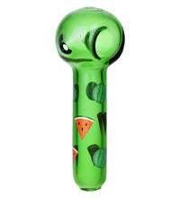 Pulsar Fruit Series Watermelon Zkittles Herb Pipe Glow Duo - 10" / 14mm F