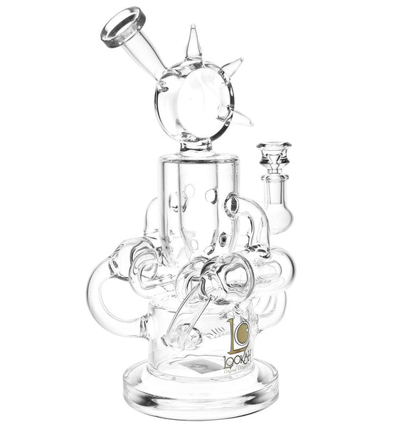 Lookah Glass Robot Chicken Recycler Water Pipe | 12" | 14mm F