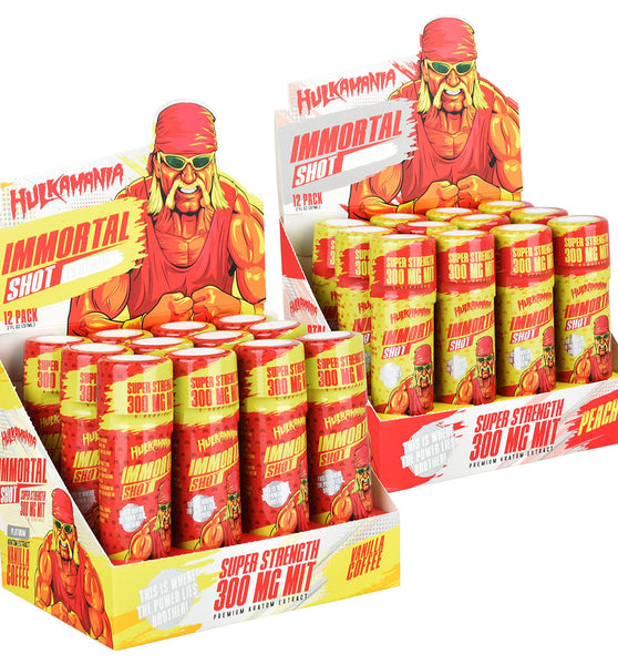 Hulkamania Immortal Kratom Shots | 300mg | 2oz | 12pc Display