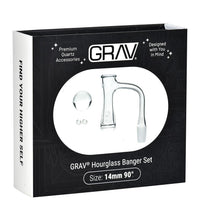 GRAV Hourglass Quartz Banger Set | 4pc | 14mm M