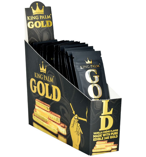 King Palm 24K Gold Cones - Mini / 1pc / Vanilla Creme 15pk