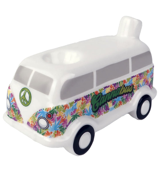 Wacky Bowlz Cannabus Ceramic Pipe - 4.5"