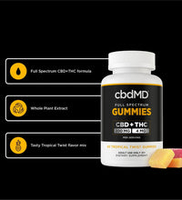 CbdMD Full Spectrum CBD Gummies - Tropical Mix