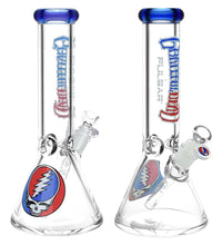 Grateful Dead x Pulsar Steal Your Face Beaker Glass Water Pipe - 11.75" / 14mm F