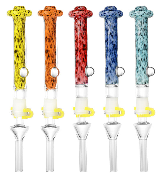 Beam Me Up Dab Straw with Quartz Tip - 7" / Colors Vary