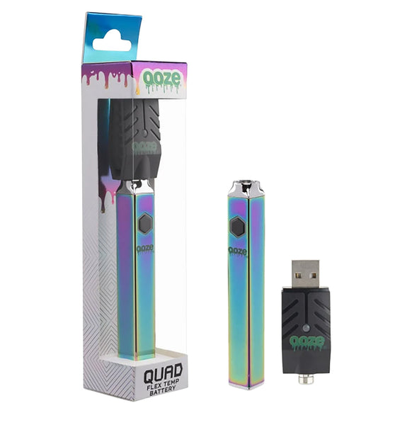 Ooze Quad Flex Temp Square Vape Pen 510 Battery