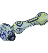 LA Pipes "Painted Warrior Spoon" Glass Pipe