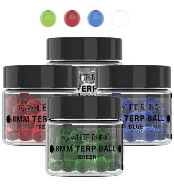 White Rhino Terp Balls | 8mm | 50ct Jar