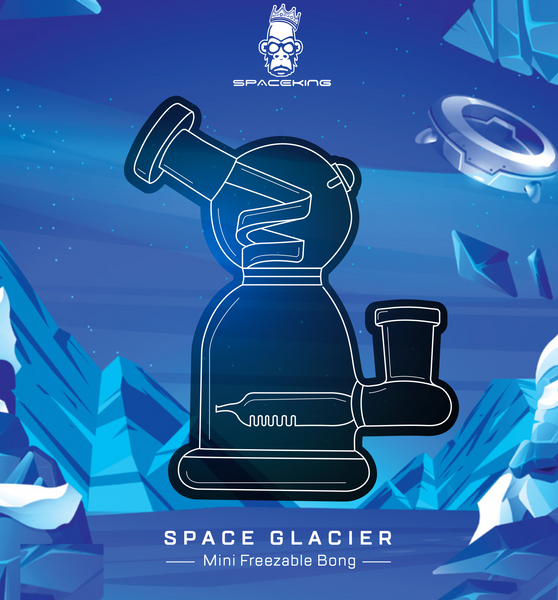 Space King Glass - 'Space Glacier' Freezable Bong