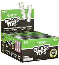 Hemper Glass Tips - 7mm / 5pk 10PC