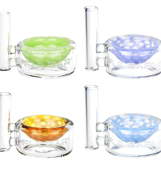 Pulsar Honeycomb Concentrate Dish w/ Dabber Holder - 2" / Colors Vary