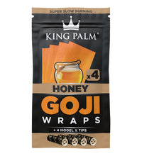 King Palm Goji Wraps & Filter Tips | 4pk | 15pc Display