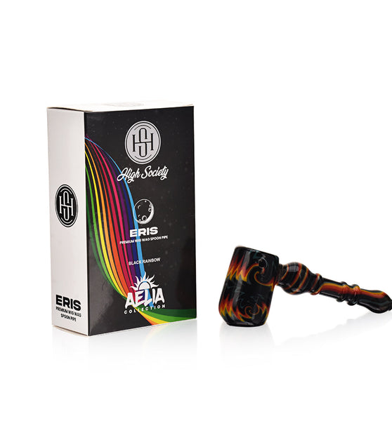 High Society | Eris Premium Wig Wag Bubbler (Black Rainbow V1)