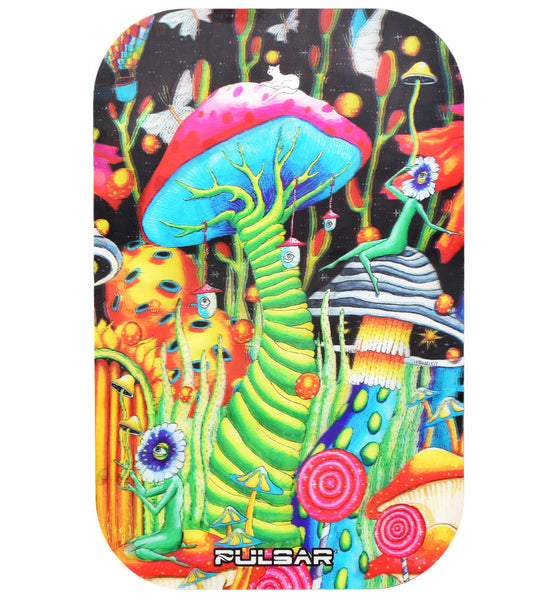 Pulsar Magnetic Rolling Tray Lid - 3D Garden of Cosmic Delights / 11"x7"