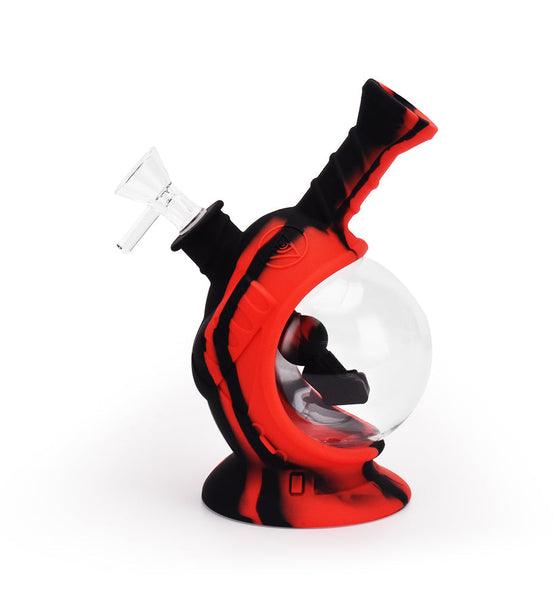 Ritual - 7.5'' Silicone Astro Bubbler - Black & Red