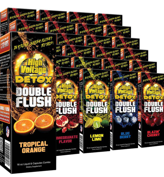 High Voltage Detox Double Flush - 16oz / Mixed 24pcs