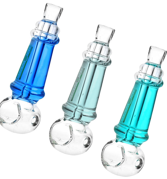 Diamond Glass Glycerin Spoon Pipe - 5" / Colors Vary