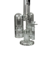 Daze Glass - 14" Rocket Ship Dual Showerhead Perc Glass Water Pipe