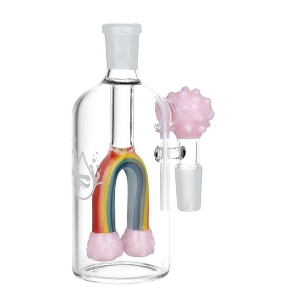 Pulsar Rainbow Connection Glass Ash Catcher - 5" / 14mm M / 90D / Colors Vary