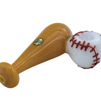 LA Pipes "420 Stretch" Bat & Baseball Glass Pipe